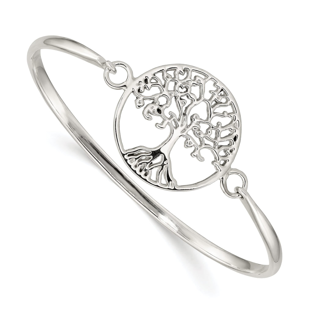 Sterling Silver Tree of Life Bangle