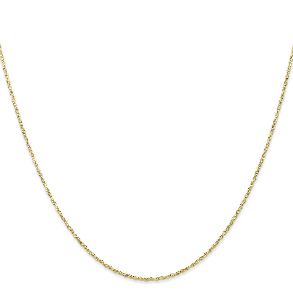 Rope Chain Necklace in 10K Yellow Gold, 0.7mm