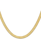 Silky Herringbone Chain in 10K Yellow Gold, 6.5mm