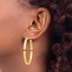 10k Polished Hoop Earring