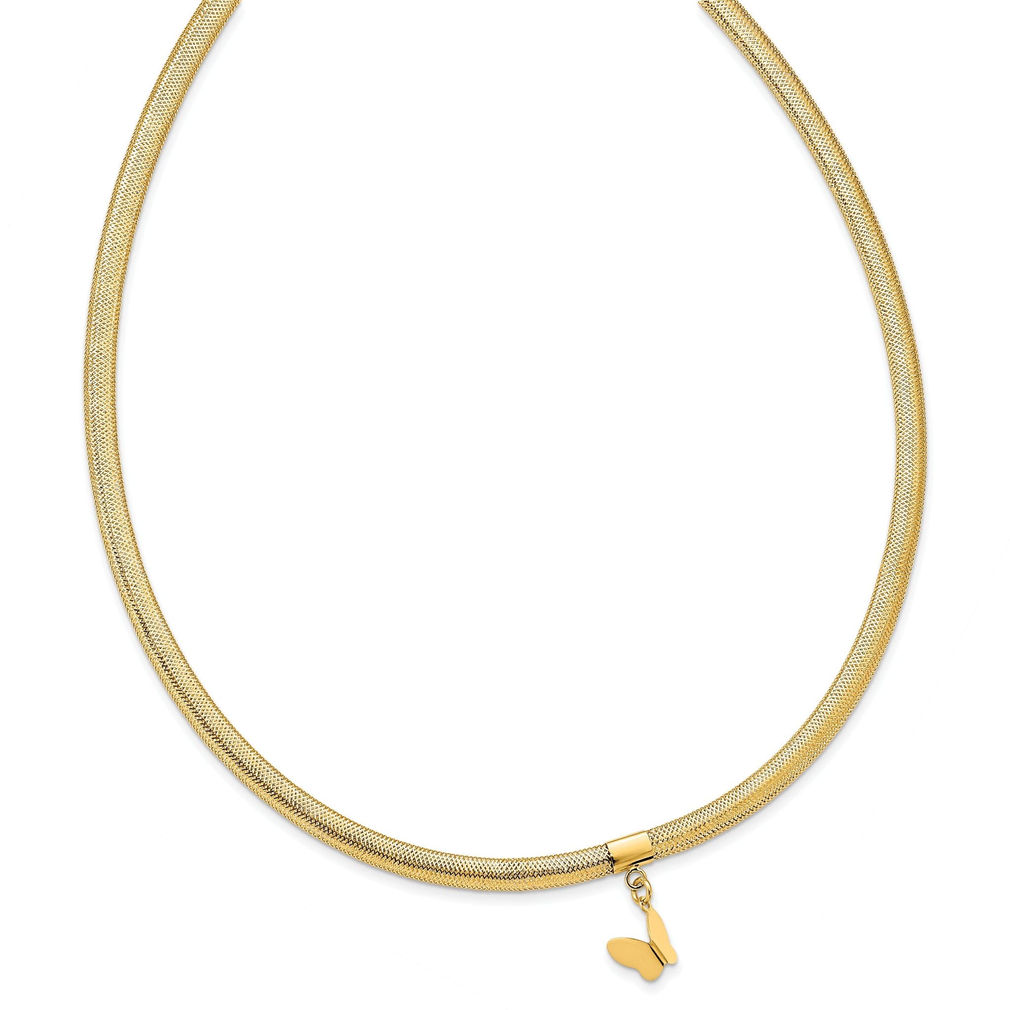 14k Butterfly Necklace Secondary image
