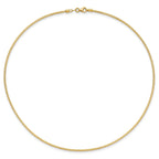 14 Karat 1.5mm Diamond-Cut Neckwire Necklace