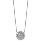14kw 3/4 ctw Lab Grown Diamond VS+ F+ Heart Cluster Necklace