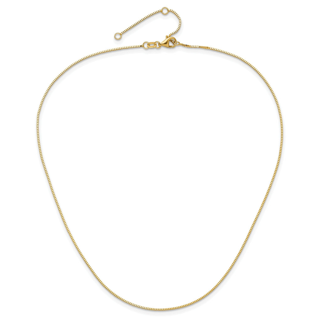 0.85mm 10K Yellow Gold Box Chain