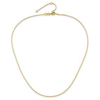 0.85mm 10K Yellow Gold Box Chain