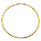 Sterling Silver Flash Gold-plate Reversible 5.75mm Cubetto Chain