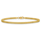 14K 7 inch 2.3mm Franco with Lobster Clasp Bracelet