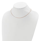 Adjustable Box Chain in Rose Gold-Plated Sterling Silver