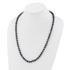 14K Gold Filled 7-8mm Black Cultured Freshwater Pearl Necklace