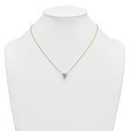 14k 3 carat Lab Grown Diamond VS+ F+ Heart Complete 18 inch Four Prong Pendant Necklace