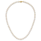 14k 6-7mm White Round Akoya Saltwater Cultured Pearl Necklace