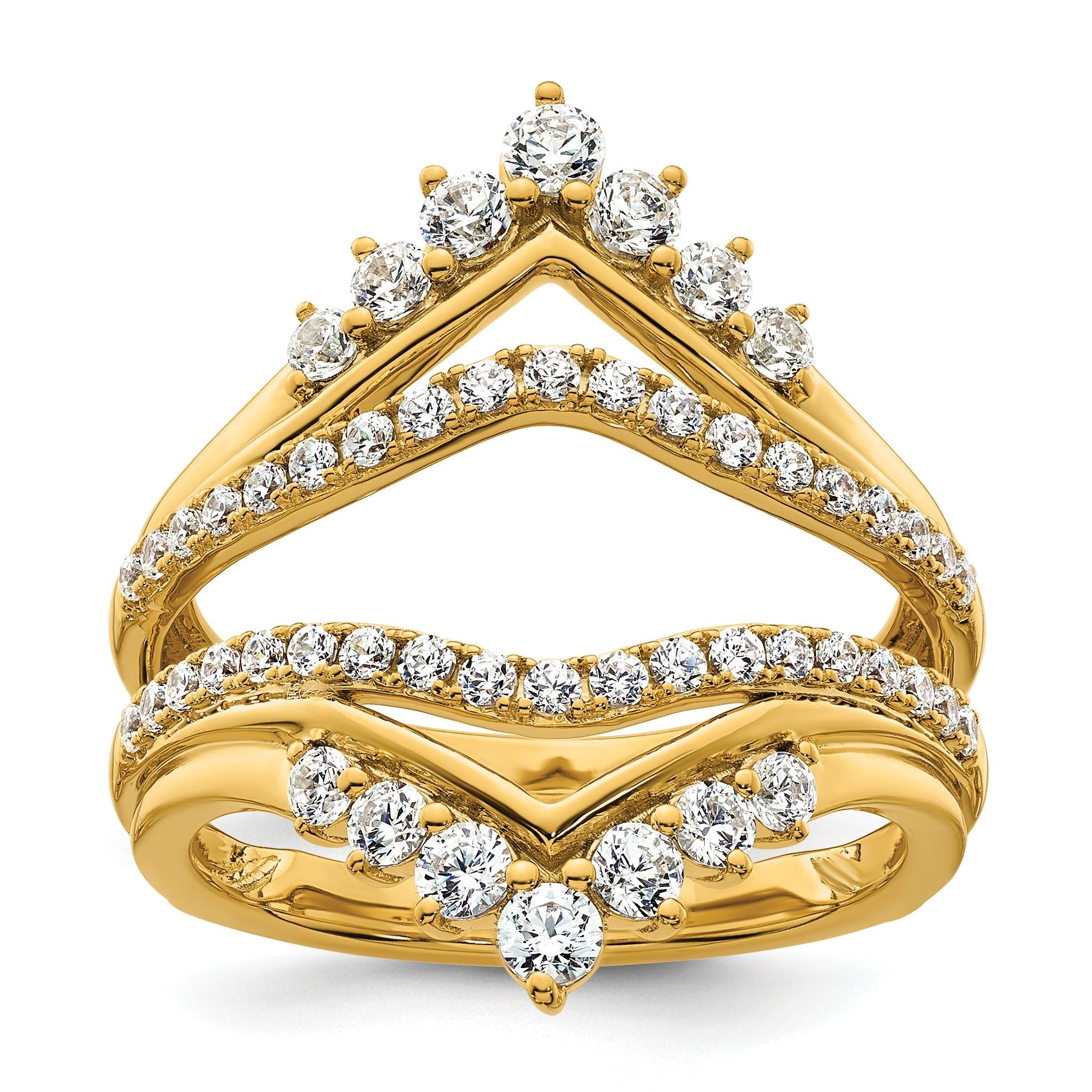 14k 1 carat Lab Grown Diamond VS/SI+ G+ Complete Ring Guard Main image