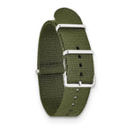 Military Ballistic Watch Band in Olive G10 Nylon, 18mm