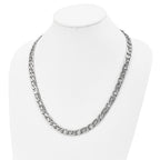 Sophia Jewelers Men's Polished Stainless Steel 24 Chain Necklace Gift-Ready