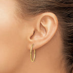 14k 1.00mm Endless Hoop Earring