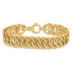 14K Polished D/C Reversible Bracelet