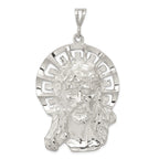 Sterling Silver 925 Ecce Homo Pendant with Polished Anti-Tarnish Finish