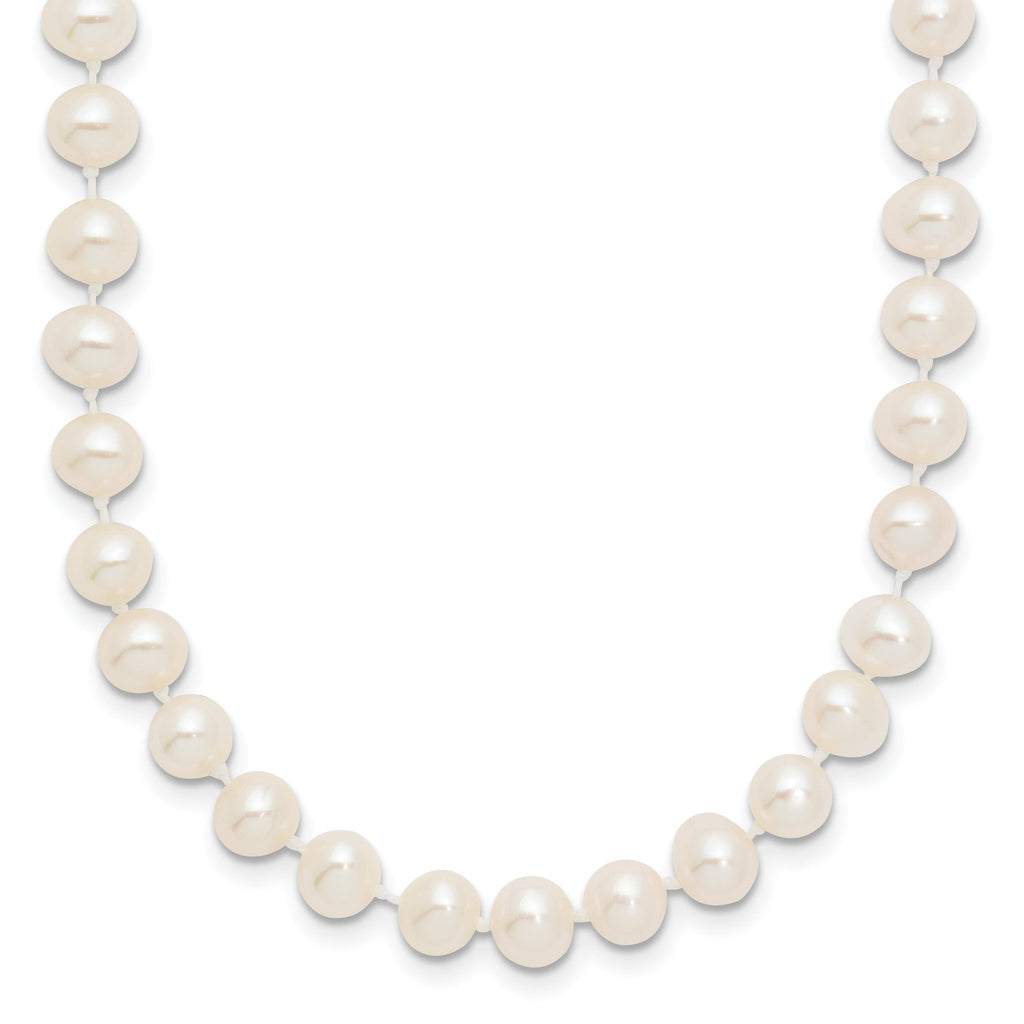 14K Gold Filled 5-6mm White Cultured Freshwater Pearl Necklace