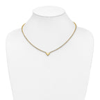 14K w/RH-plating Polished Fancy 18in Necklace