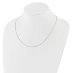 1.0mm 10K White Gold Box Chain