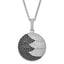 Sophia Jewelers Sterling Silver CZ Fire Circle Necklace with Extender