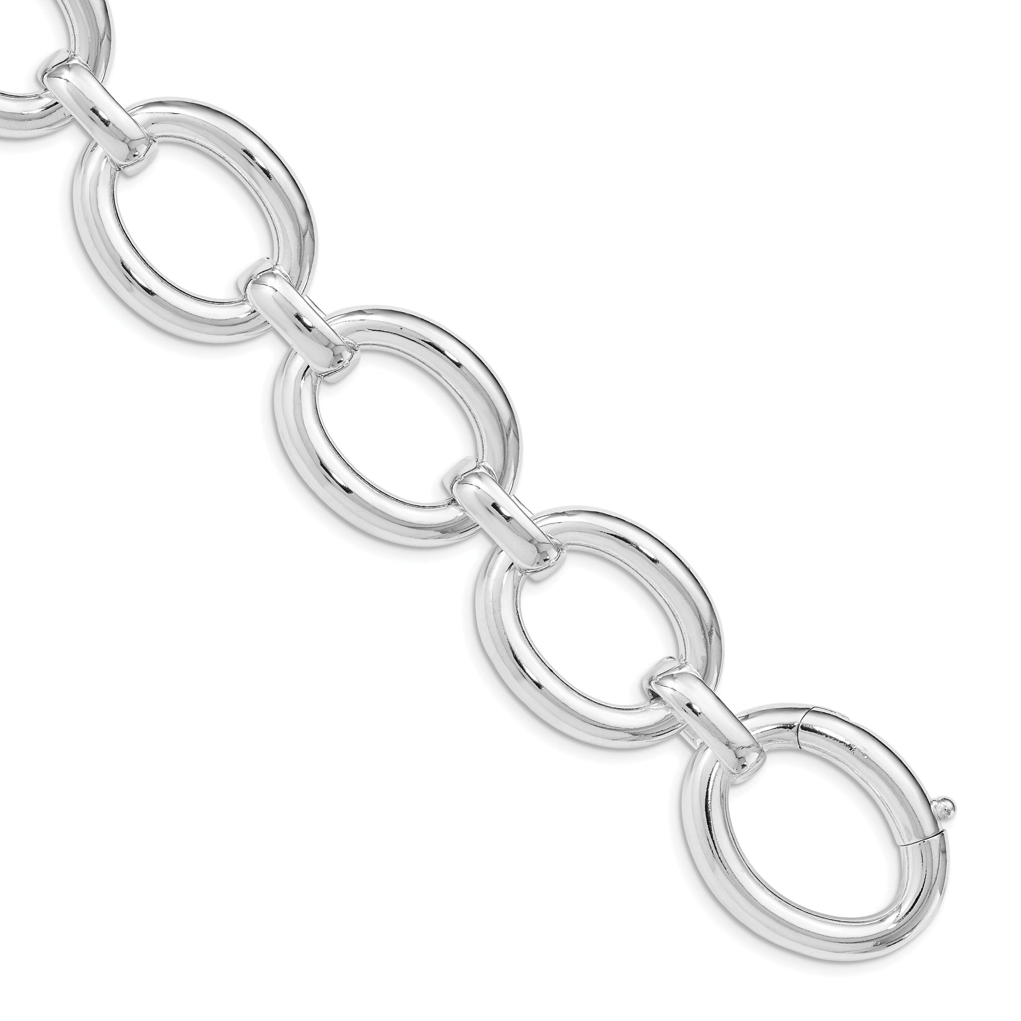 Sterling Silver Polished Large Link Bracelet Main image