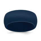 Domed Wedding Band in Navy Blue Silicone, 8.7mm
