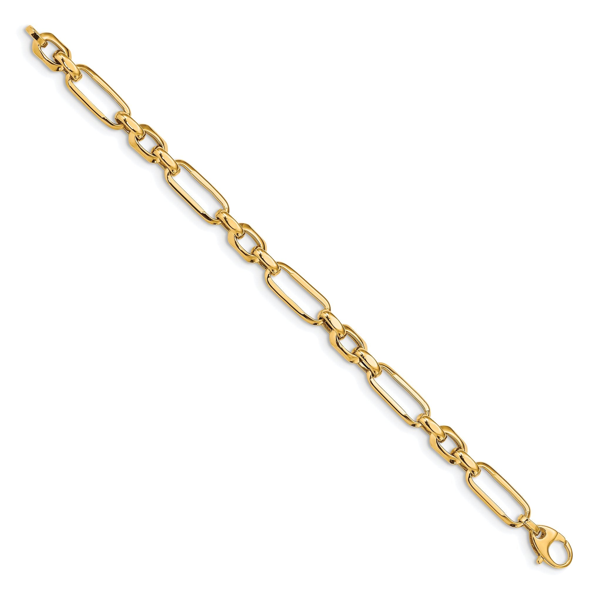 14k Polished Fancy Link Bracelet Secondary image