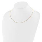 0.85mm 10K Yellow Gold Box Chain