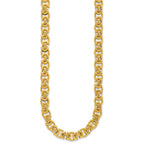 14K Polished Fancy Link Necklace
