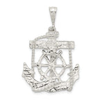 Sophia Jewelers Sterling Silver Mariner Cross Pendant in Polished Finish