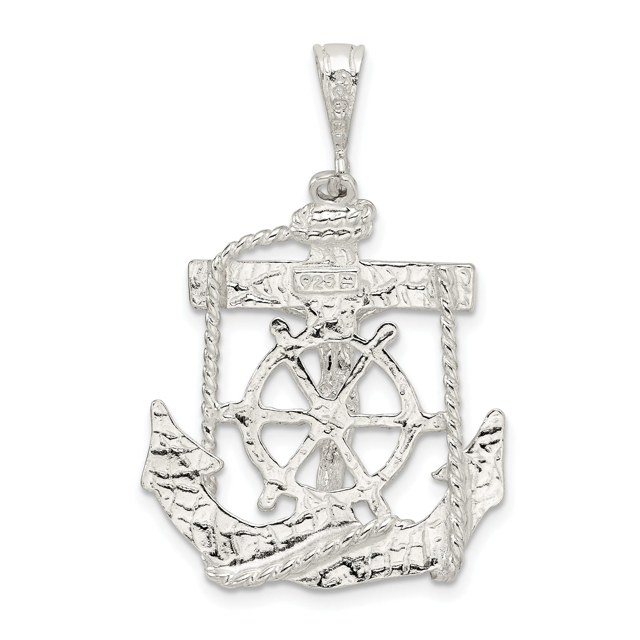 Sophia Jewelers Sterling Silver Mariner Cross Pendant in Polished Finish