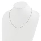 Diamond-Cut Wheat Chain in 14K White Gold, 1.2mm