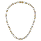 14k 74 carat Lab Grown Diamond VS/SI+ G+ Complete Round 20 inch Straight Tennis Necklace
