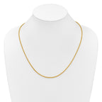 14K Adjustable 2.5mm Semi-solid Spiga Chain