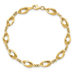 14k Polished Fancy Link Bracelet