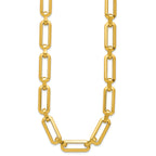 14K Polished Fancy Link Necklace