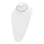 Stainless Steel Polished Two Strand 15.75in w/2in ext Necklace