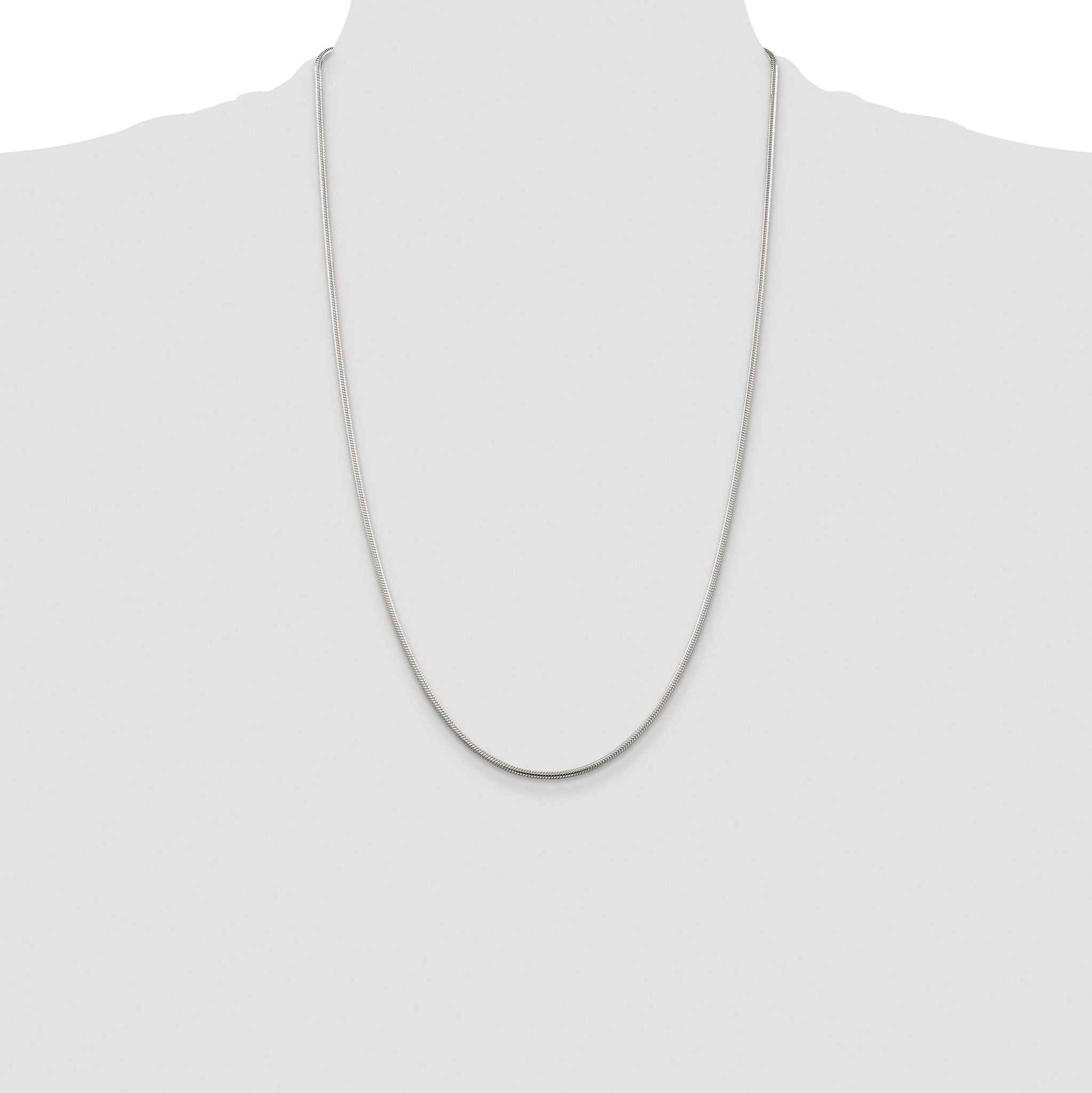 Snake Chain Necklace in Sterling Silver, 1.75mm