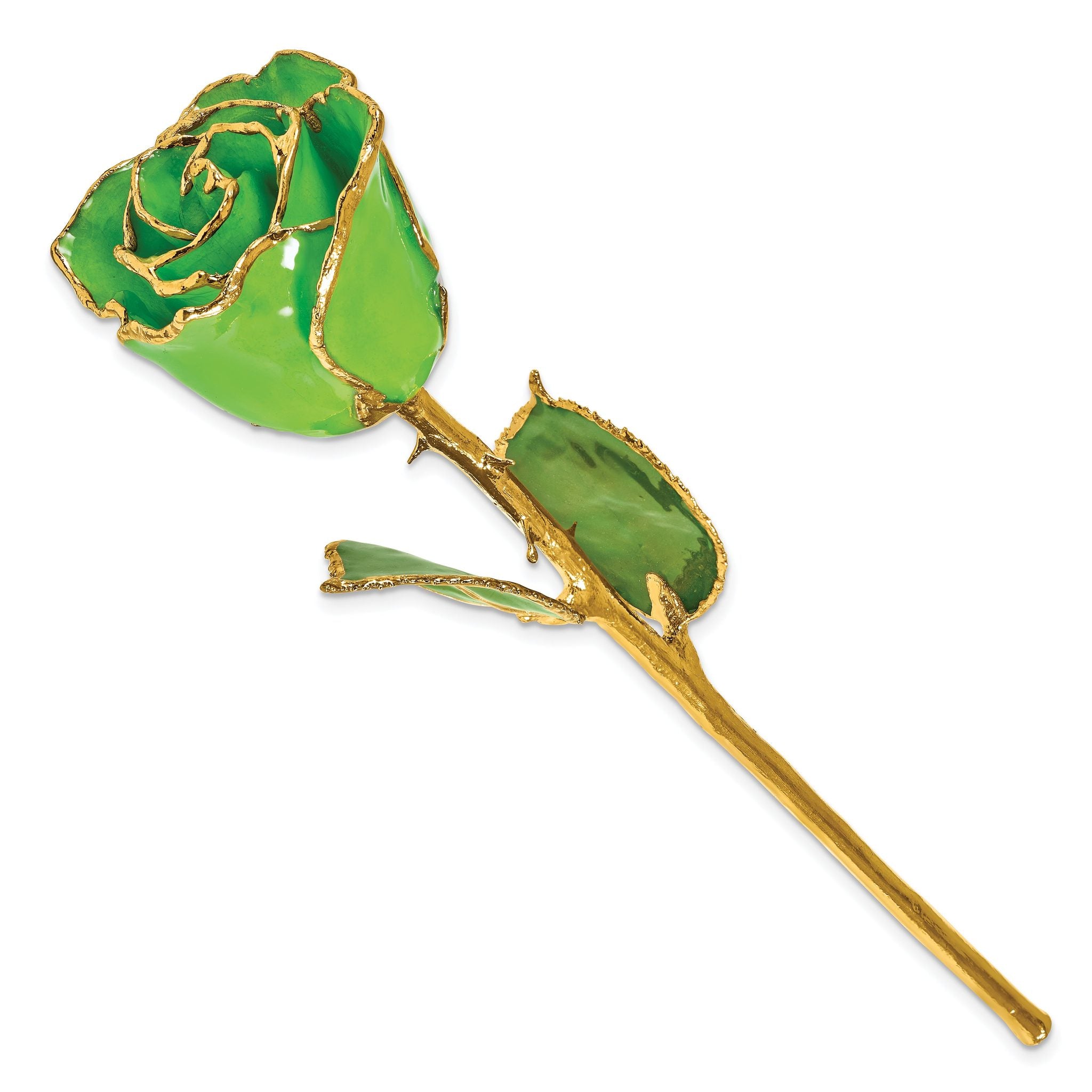 Lacquer Dipped Gold Trim August Birthstone Tourmaline Rose Secondary image