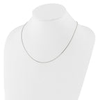 0.9mm 14K White Gold Box Chain