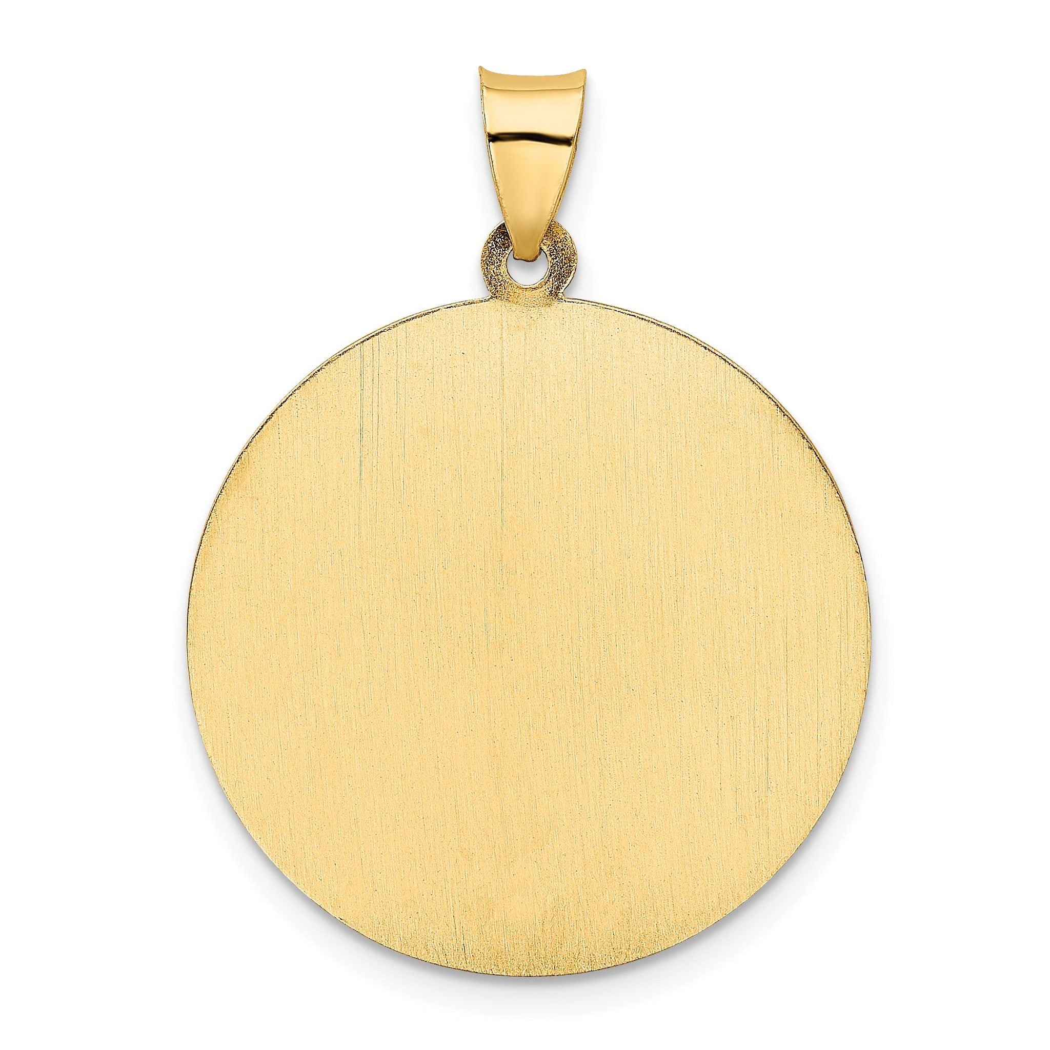 14K Saint Christopher Medal Hollow Pendant