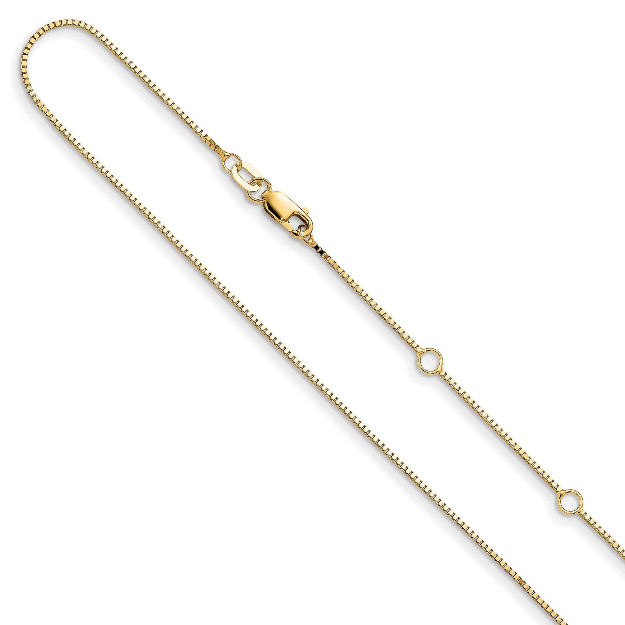 0.85mm 10K Yellow Gold Box Chain Main image