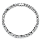 14k White Gold  10 carat Lab Grown Diamond VS+ F+ Complete Tennis Bracelet