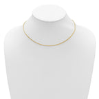 14 Karat 1.25mm Franco 18in+2in Adjustable Chain