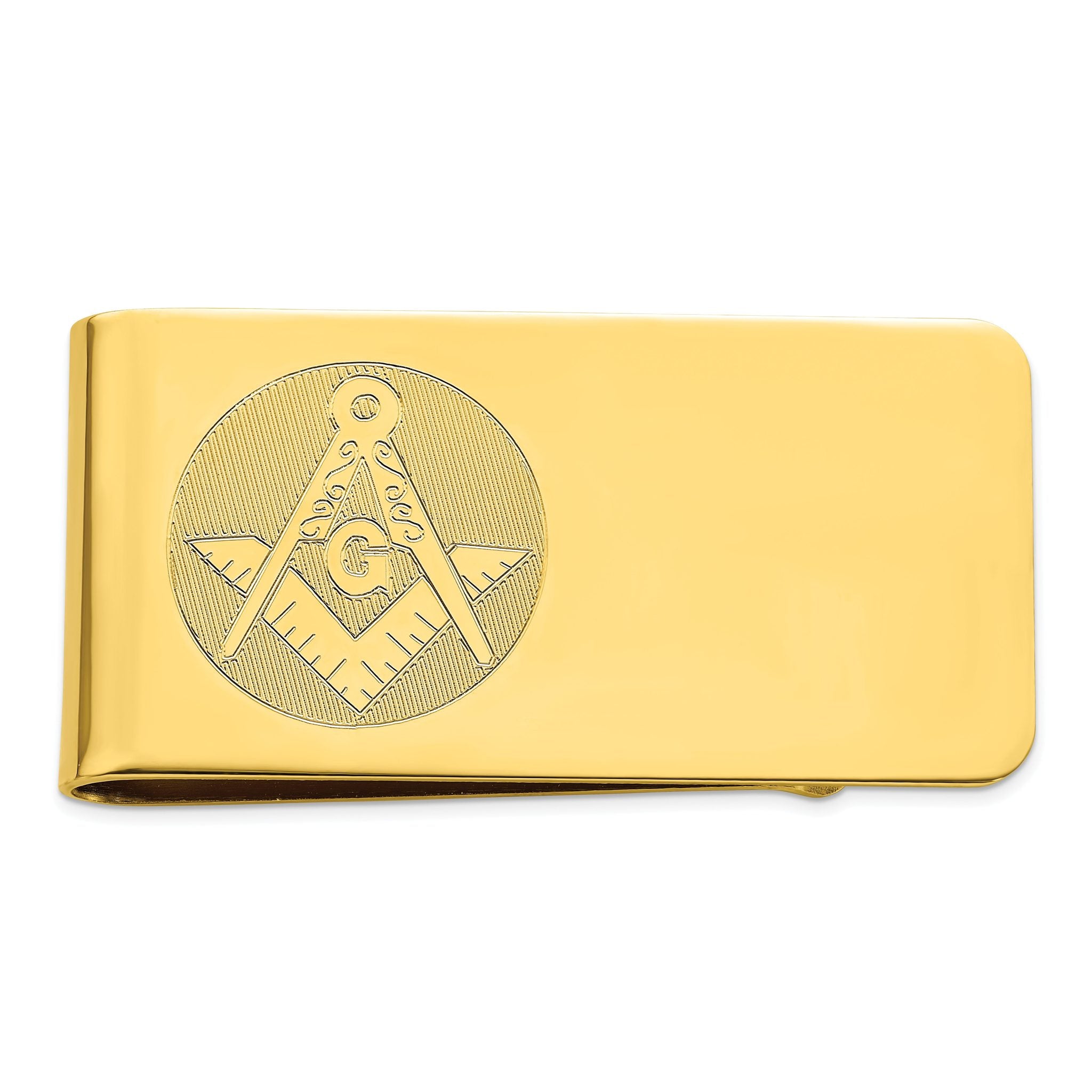 Gold-plated Kelly Waters Masonic Money Clip Main image