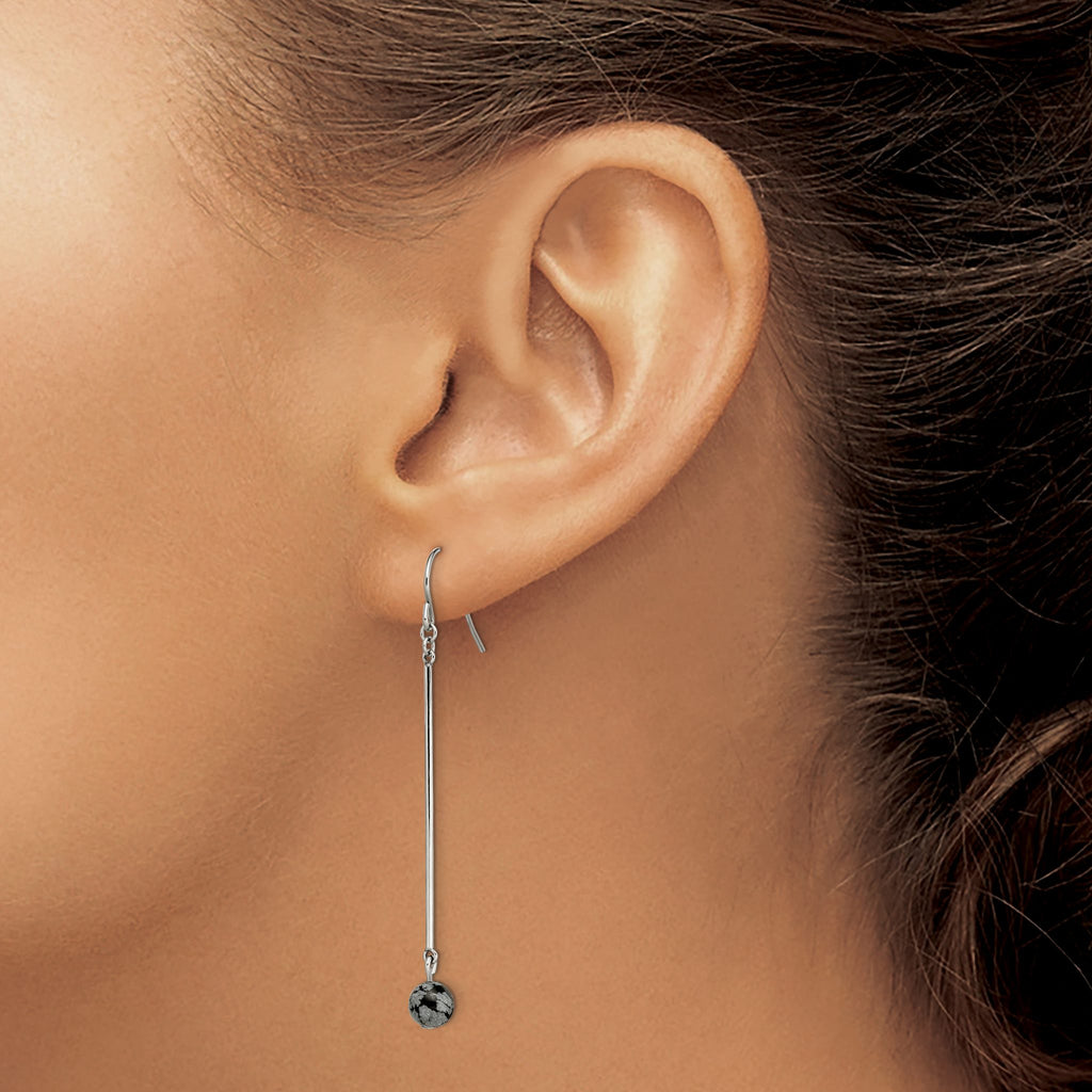 Stainless Steel Polished Drop Dangle Earrings for Women