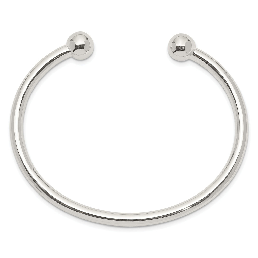 Sophia Jewelers Sterling Silver 925 Women's Cuff Bangle with Polished Finish