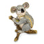 Luxury Giftware by Jere Pewter Bejeweled Crystals Gold-tone Enameled KYLE Koala Trinket Box with Matching 18 Inch Necklace