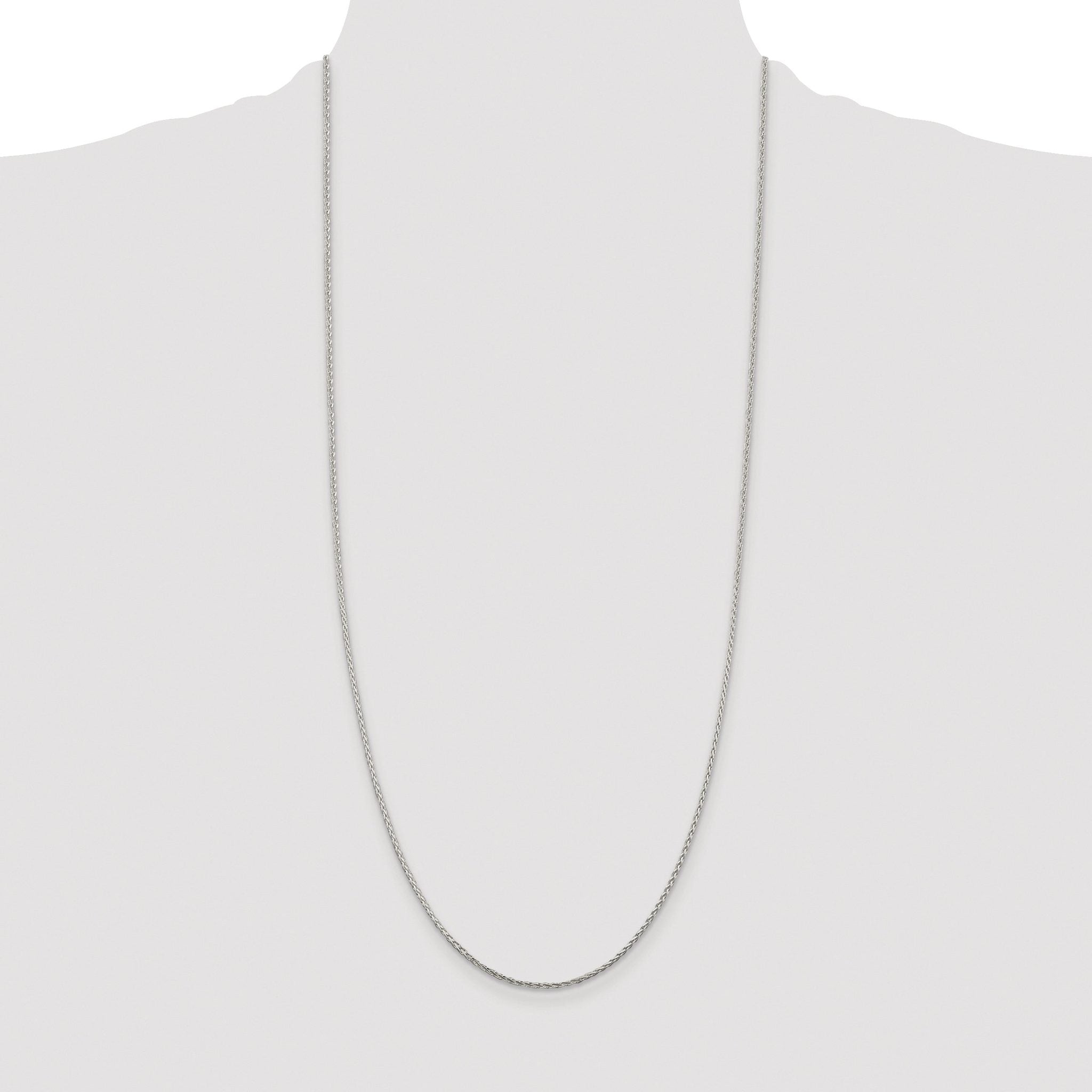 Diamond-Cut Spiga Chain Necklace in Sterling Silver, 1.45mm